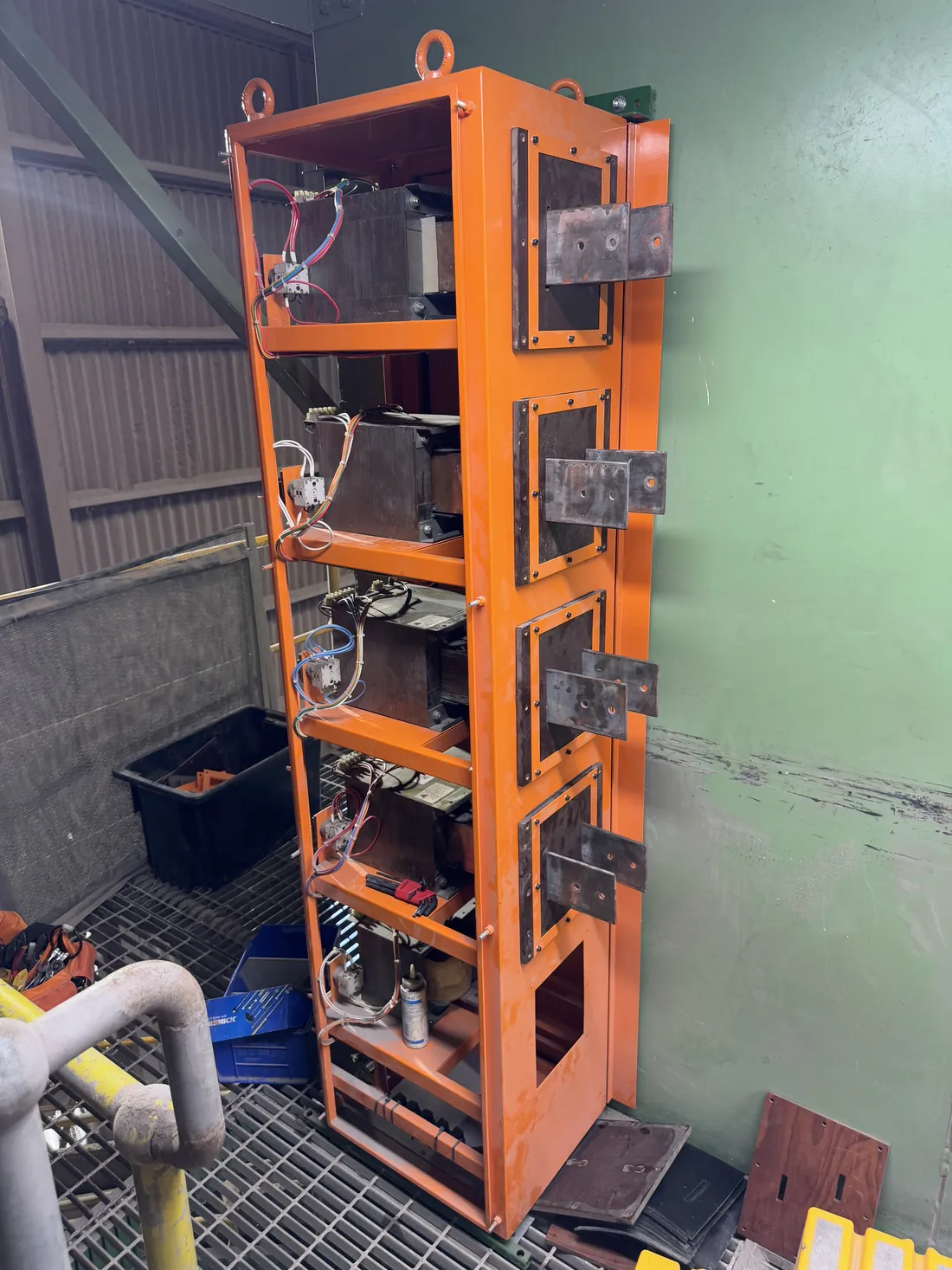 Extra low voltage transformer stacks for mill screen heaters